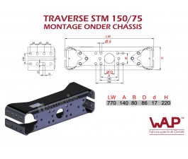 WAP traverse STM150/75 LW: 770mm